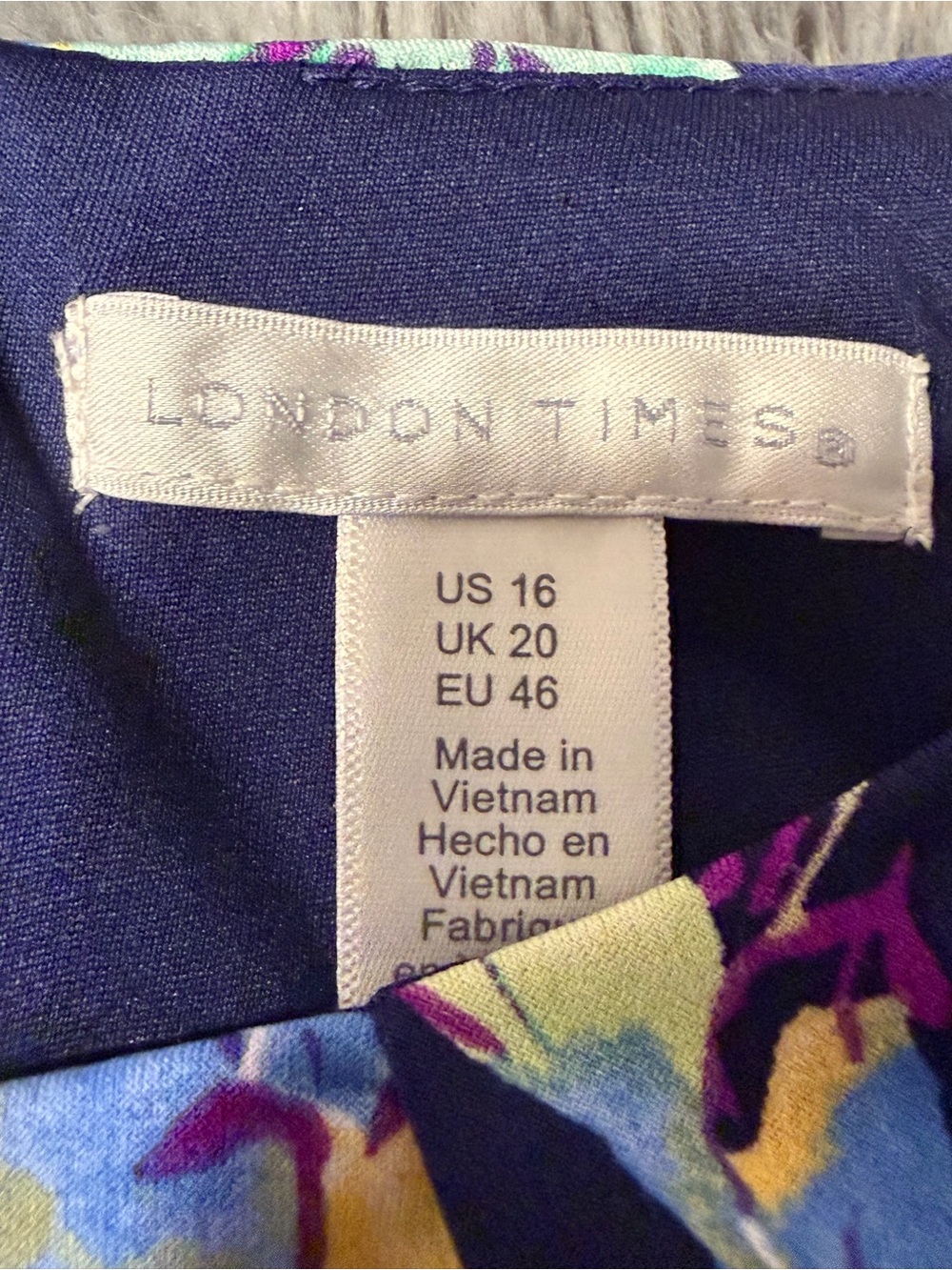 London Times Keyhole Pleat-Neck A-Line Dress $60 BNWT - Picture 10 of 13